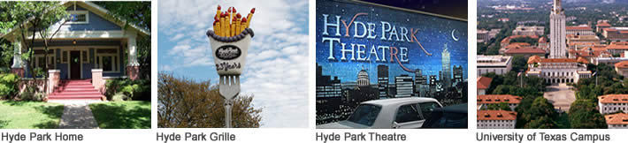 Pictures of Famous Hyde Park Austin TX